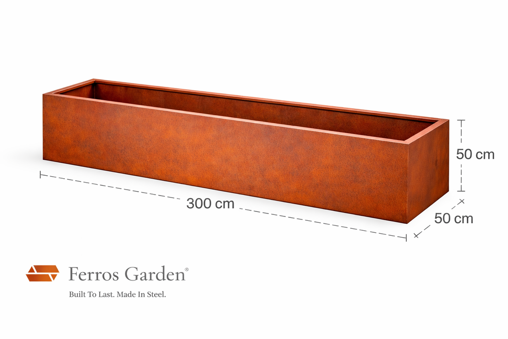Højbed L300 x B50 x H50 x 0,3 cm