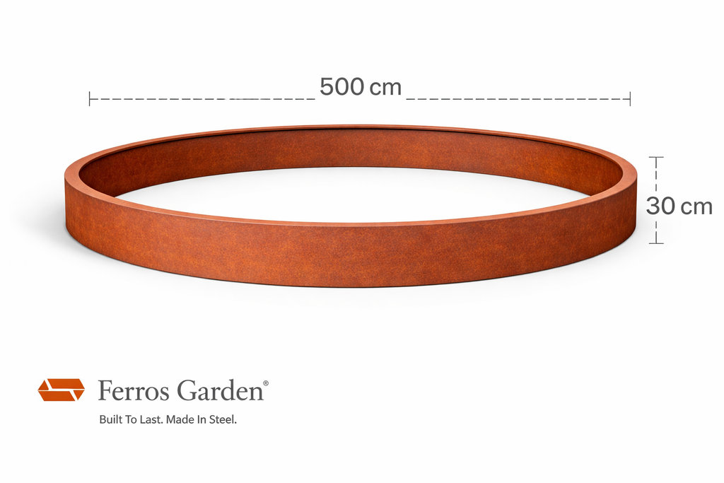 Cirkelbed Ø500 x H30 x 0,3 cm